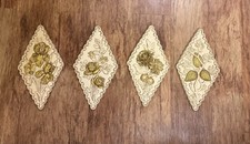 Vintage 4 Chalkware Plaster