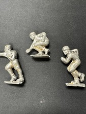 3 Lead Football Players From Antique Mold 1-3/4" To 2-1/2" **