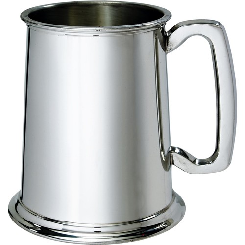Pewter tankard pint plain - 1,