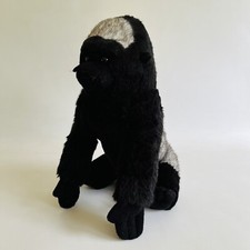 Dowman Soft Touch ZSL Silverback Gorilla Soft Toy Cuddly Plush Animal 13”