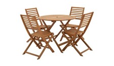 Newbury 4 Seater Folding Wooden Patio Set