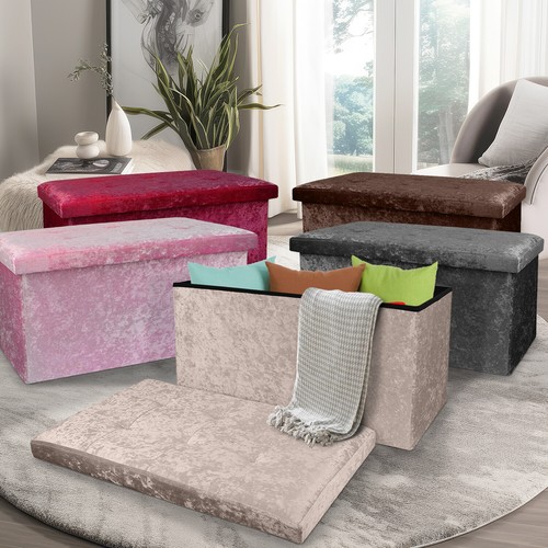 Large seater crushed velvet - crushed,