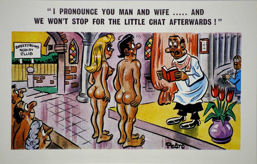 Postcard seaside comic saucy - seaside,