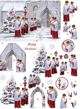 Die Cut 3D Decoupage A4 Sheet