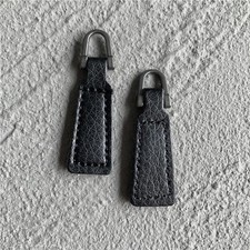 2Pcs Zipper Pulls PU Leather