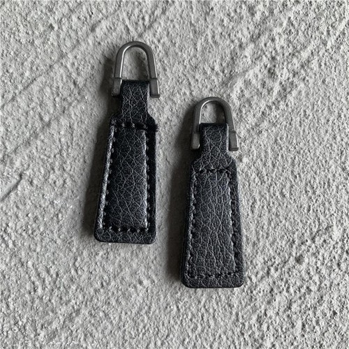 2pcs zipper pulls leather - pulls,