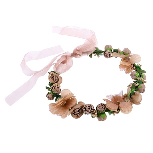 Simulated flower headdress - ,