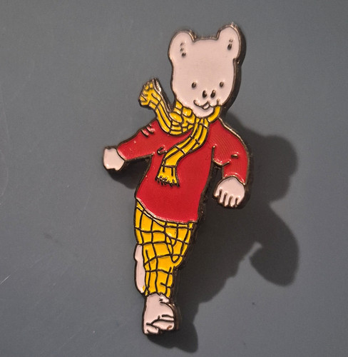 Rupert bear enamel - rupert, pin