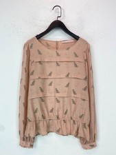 Next Apricot Cat Print Blouse