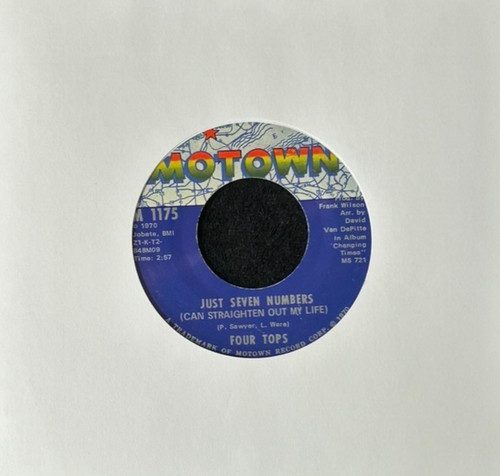 Four tops just seven numbers - 'just, numbers'