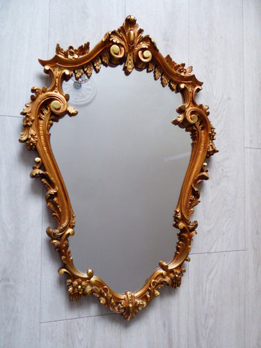 Ornate gold plaster wall - ornate,