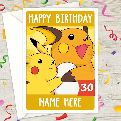 Pikachu raichu personalised - pikachu,