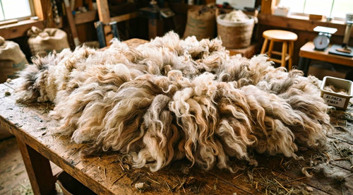Raw alpaca fleece - .this,
