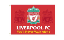 Liverpool FC Official Crest You'll Never Walk Alone Flag 3x2 LFC Gift YNWA