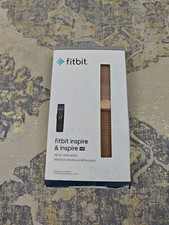 Inspire/Inspire HR, Accessory Band, Metal Mesh, Rose Gold Stainless Steel, One S