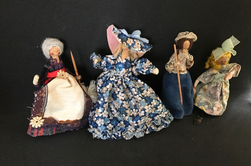 Vintage rag cloth dolls set - dolls,