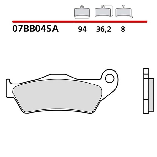 Brembo front brake pad - brembo, kit