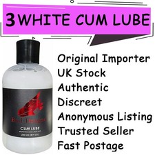 3 x Bad Dragon Cum WHITE Lube