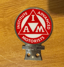 Vintage IAM Institute Of Advanced Motorists Grille Badge