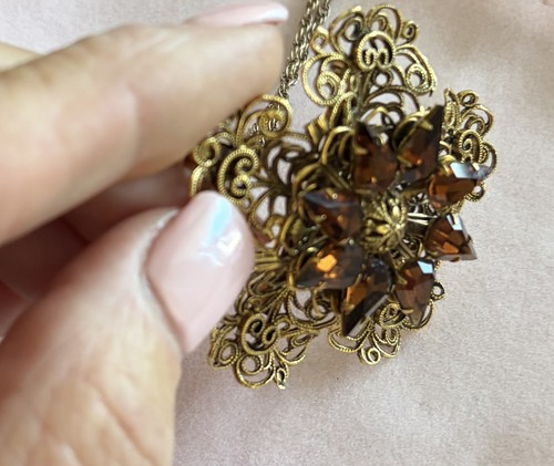 Vintage faceted amber - vintage,