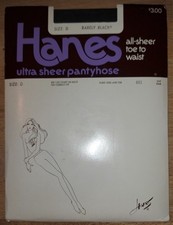 Vintage 1980s hanes pantyhose - 1980s,