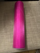 1 X  roll of Tulle Cerise Organza Roll 30cm X 15mtrs