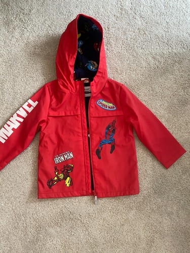 Marvel red hooded rain - red,