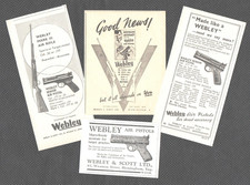 WEBLEY AIR PISTOLS & RIFLE 