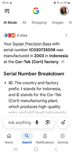 Squier fender precision - by,