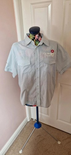 Single stitch light blue