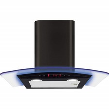 CDA 60cm Curved Glass Chimney