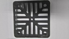 Pack 2 Square 6" (150mm) Cast Iron Thick Heavy Duty Gully Grid Drain Cover Metal