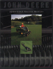 John Deere 2243 Riding and 220A Pedestrian Greens Mowers Brochure Leaflet