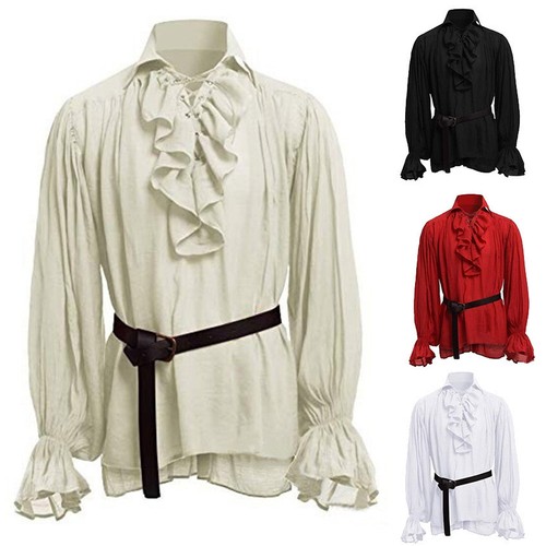Retro men gothic shirt top - shirt,