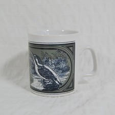 Vintage Staffordshire Potteries Kingfisher Mug, British Birds Mug