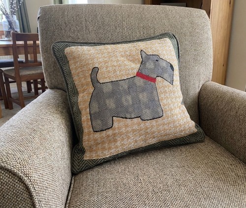 Tweed wool scottie - tweed,
