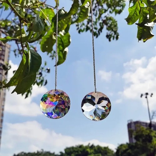 2pcs round crystal sun - "2pcs,