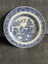 💜 Vintage Wedgwood Willow Pattern Side Plate Blue White