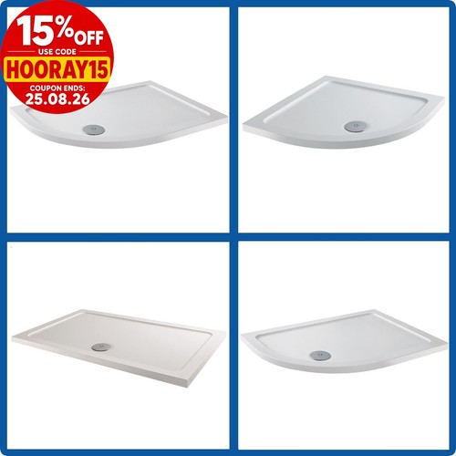 Shower tray bathroom slimline - tray,