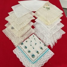 Vintage Hankies Lot Of 12