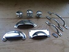 SOLID BRASS Victorian retro old furniture cupboard cabinet drawer door fittings