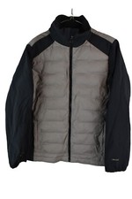 HOWIES Grey Padded Jacket size S Mens Full Zip Quilted Casual Outdoors Outerwear