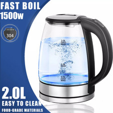 Electric kettle fast - 2l, glass