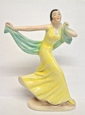 GERMAN ART DECO POTTERY LADY