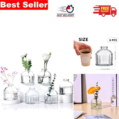 Set rustic glass bud - 6,