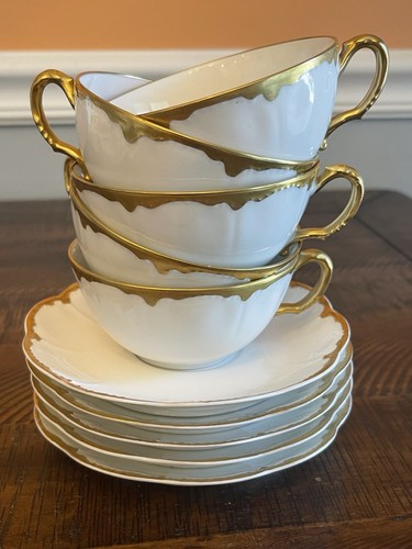 Haviland limoges white gold - haviland, &