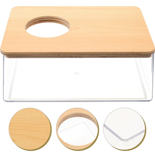 Transparent hamster sand bath - sand,