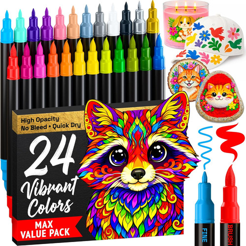 Acrylic paint markers - markers,
