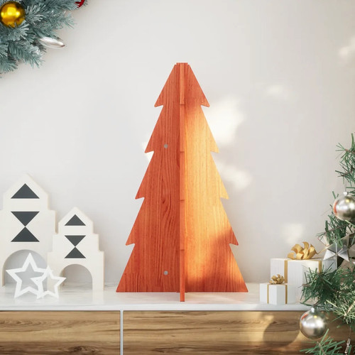Wooden christmas tree brown - tree,