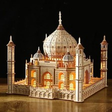 3D Wooden Assembly Taj Mahal